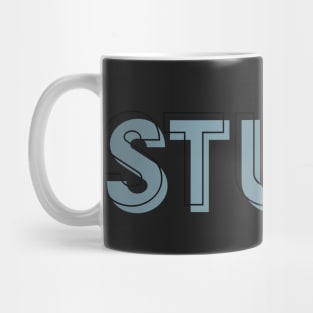 Study Chic Outline School College Class Blue Mug